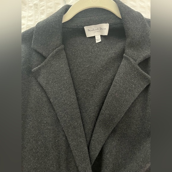 Michael Stars Charcoal Gray sweater jacket, beautiful new with tags - Picture 3 of 6